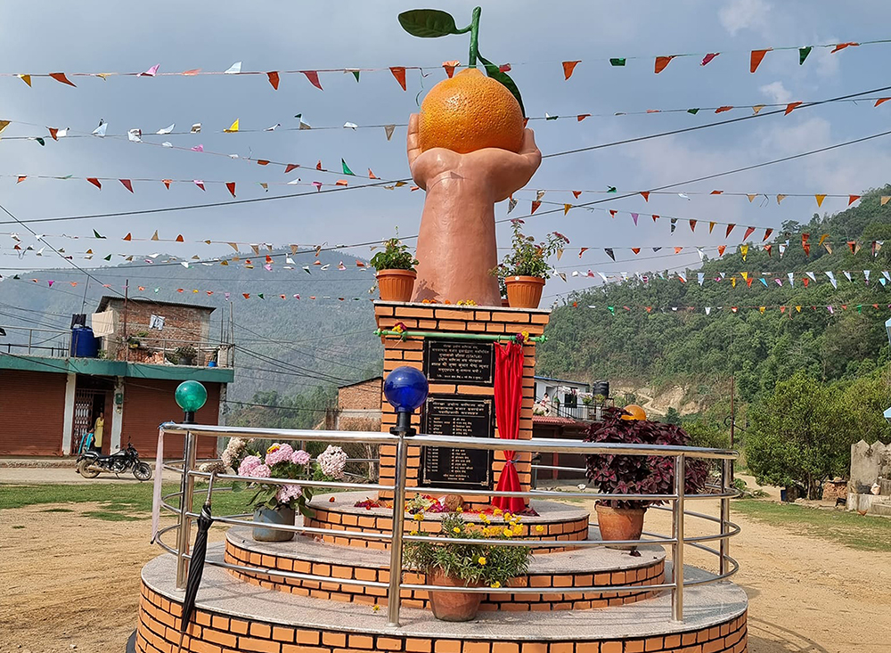 मनकामनामा सुन्तलाको प्रतिमा स्थापना गरियो