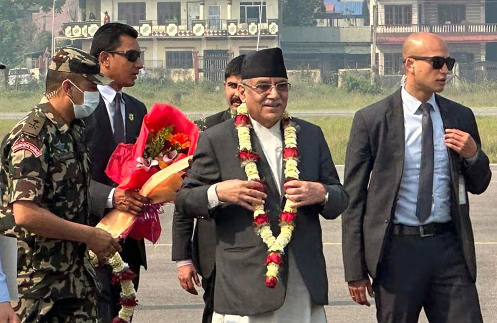 चार दिने भारत भ्रमण पूरा गरी प्रधानमन्त्री प्रचण्ड आज स्वदेश फर्किदै