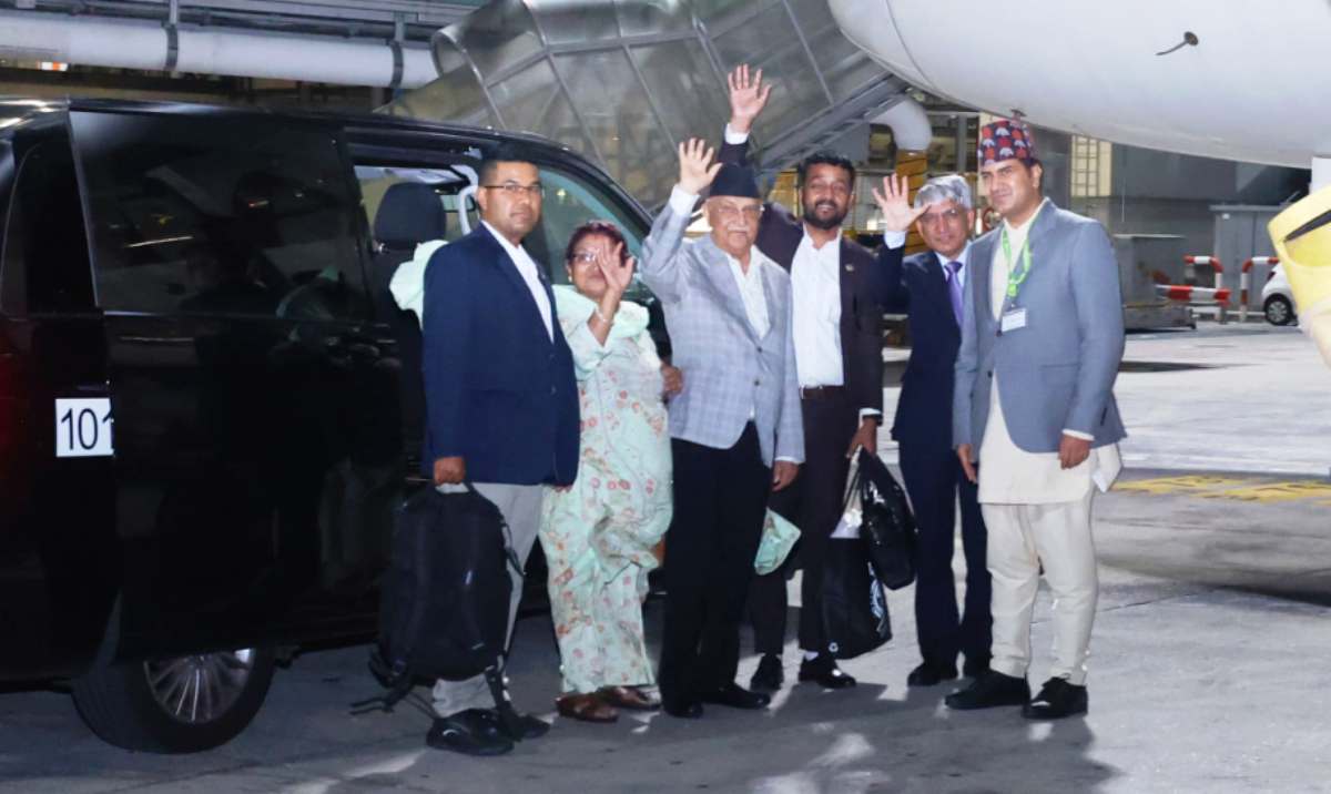 प्रधानमन्त्री ओली स्पेनबाट दोहा प्रस्थान